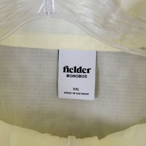 Bonobos Fielder Mens 2XL Jacket Yellow Nylon Windbreaker Raincoat Lightweight - Picture 3 of 13